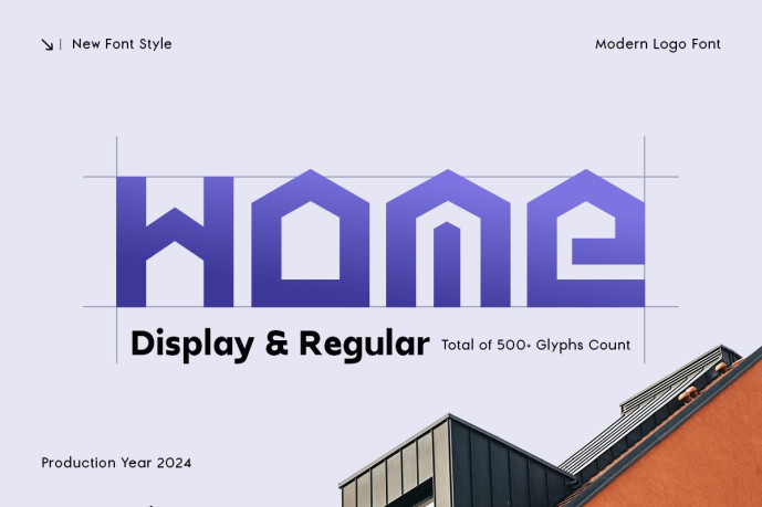 Home - Modern Iconic Logo Font - Free Font
