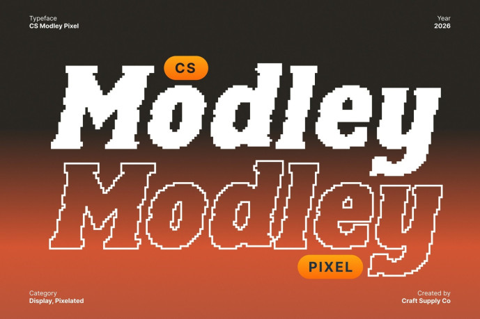 Modley Pixel Font - Free Font