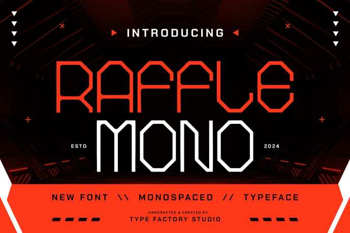 Font For Numbers Raffle Raffle Mono Font - Free Font