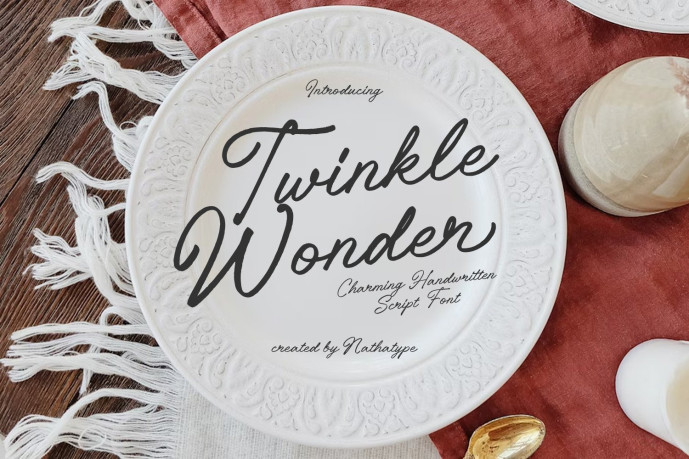 Twinkler Script Twinkle Wonder Script Font - Free Font