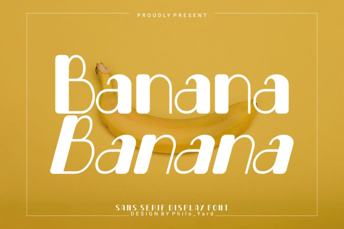 Banana Display Font - Free Font