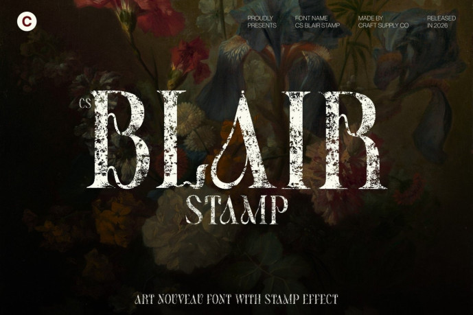 CS Blair Stamp Font - Free Font