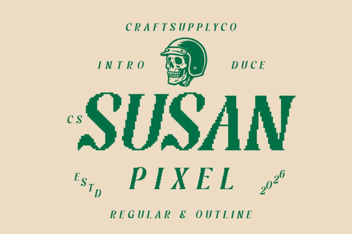 CS Susan Pixel Font - Free Font