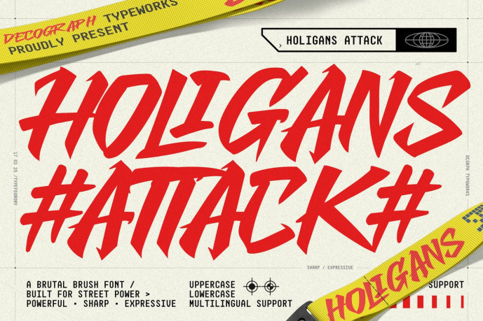 Holigans Attack Font - Free Font