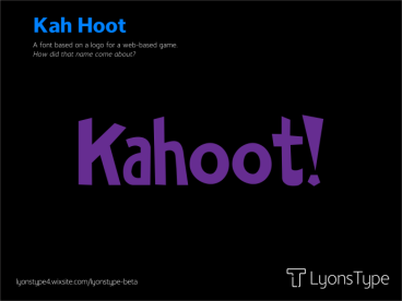 Kah Hoot Font