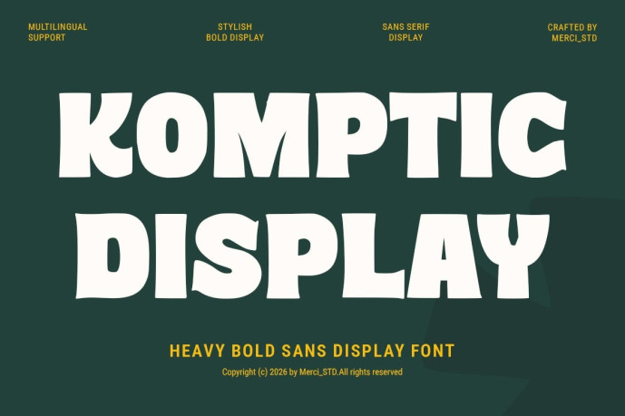 Komptic Font - Free Font