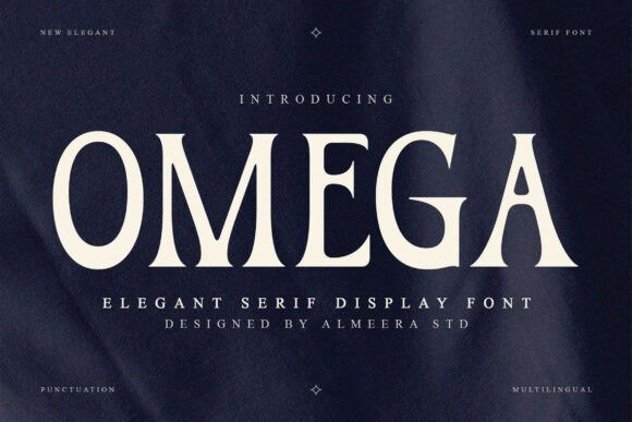 Omega Script Font Omega Serif Font - Free Font