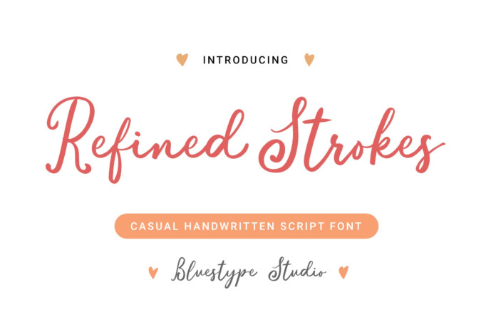 Refined Strokes Script Font - Free Font