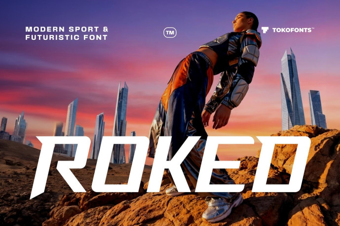 Typographic Roker Roked Font - Free Font