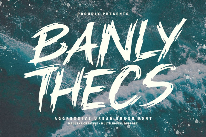 Banly Thecs Urban Brush Font - Free Font