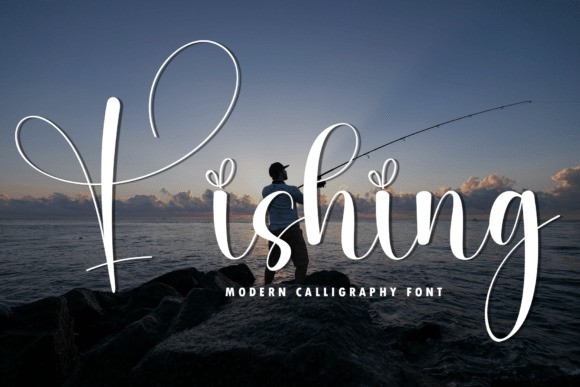 Font Fishing Rods Fishing Script Font - Free Font