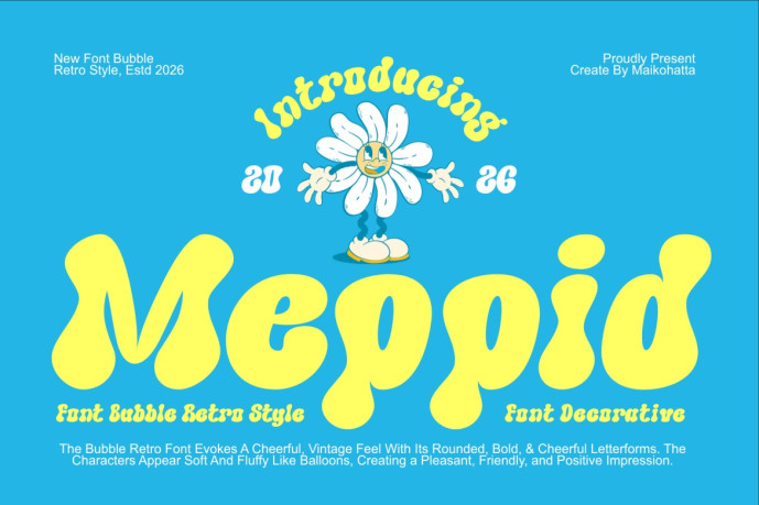 Meppid – Playful Retro Bubble Font - Free Font