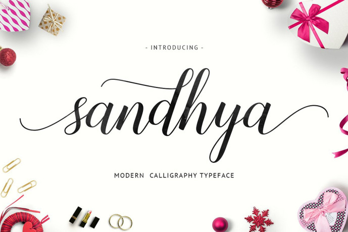 Sandhya Script Font - Free Font