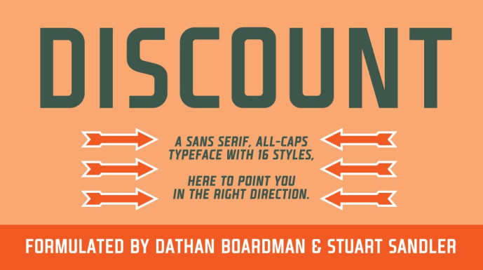 Discount Font Family - Free Font