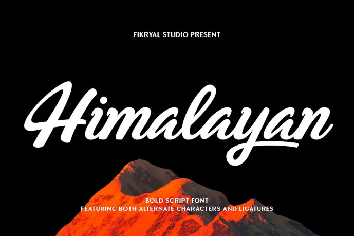 Himalayan Script Font - Free Font