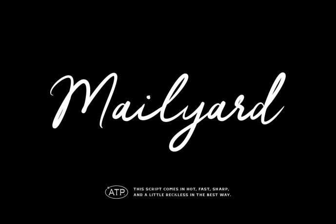 Direct Mail With Script Font Mailyard Script Font - Free Font