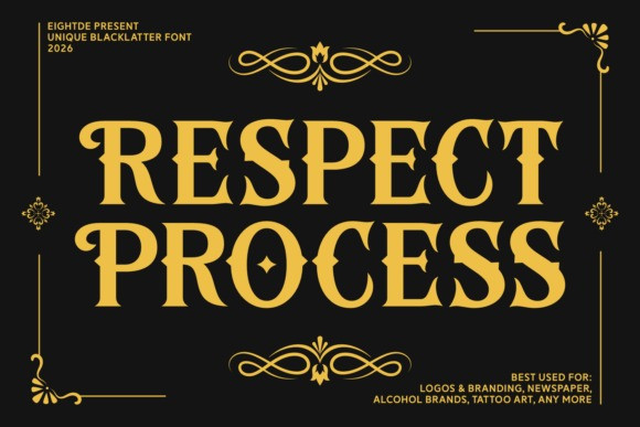 Respect For Process Respect Process Font - Free Font