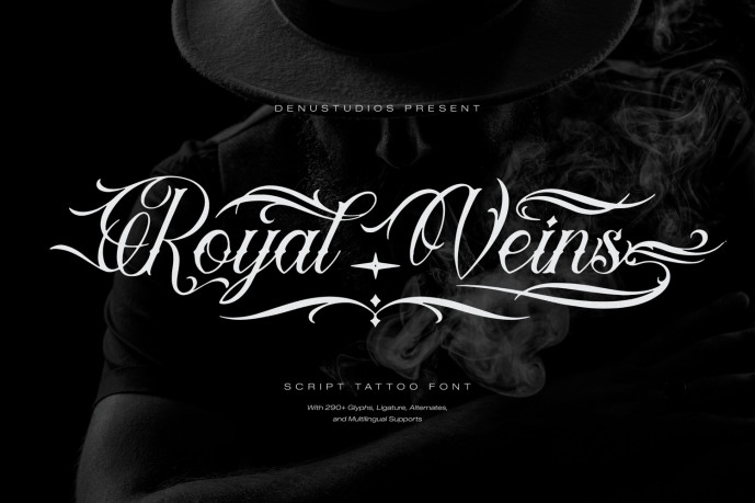 Royal Script Front Royal Veins Script Font - Free Font