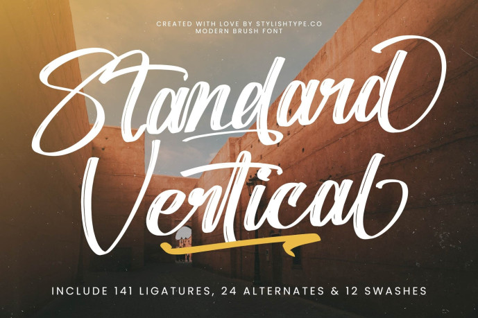 Standard Vertical Font - Free Font