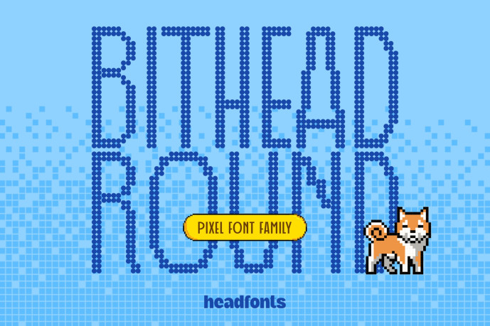 Bithead Round Pixel Font - Free Font
