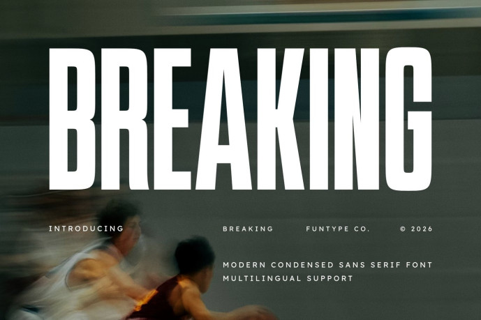 Breaking Sans Font - Free Font