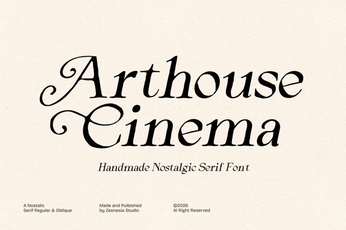 Arthouse Cinema Font - Free Font