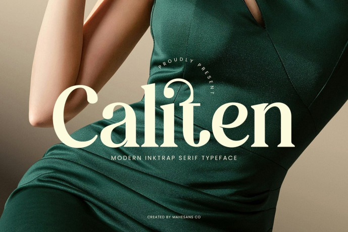 Caliten – Modern Inktrap Serif - Free Font