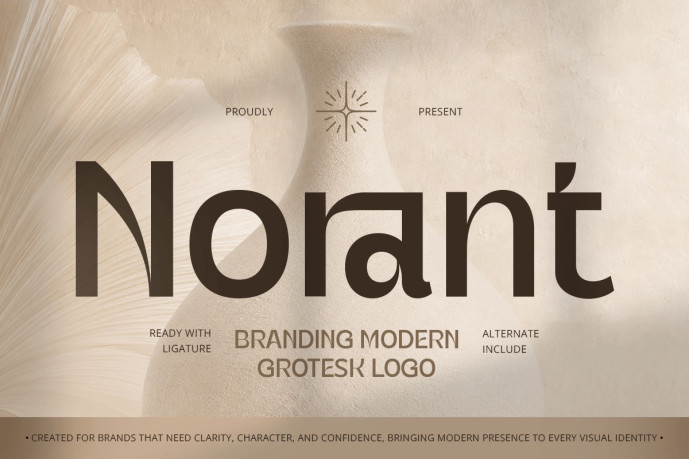 Norant - Branding Modern Grotesk Logo Font - Free Font