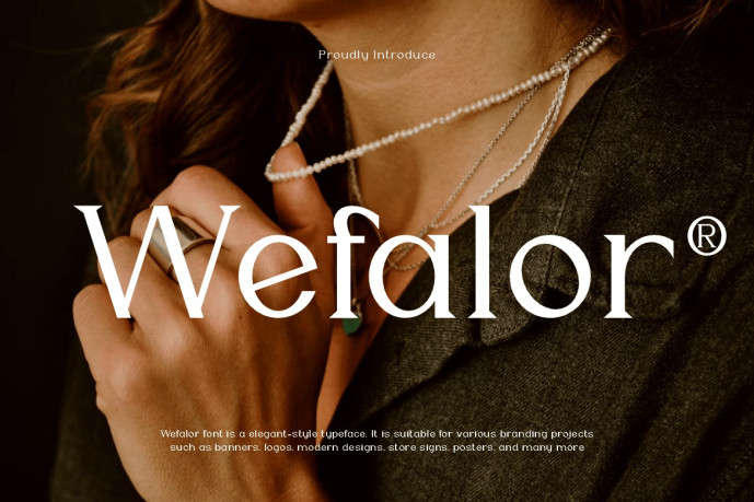 Wefalor - Modern Serif Font - Free Font